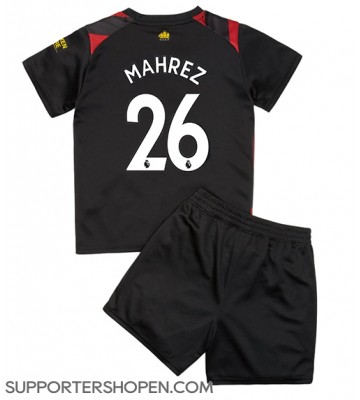 Manchester City Riyad Mahrez #26 Bortatröja Barn 2022-23 Kortärmad (+ korta byxor)